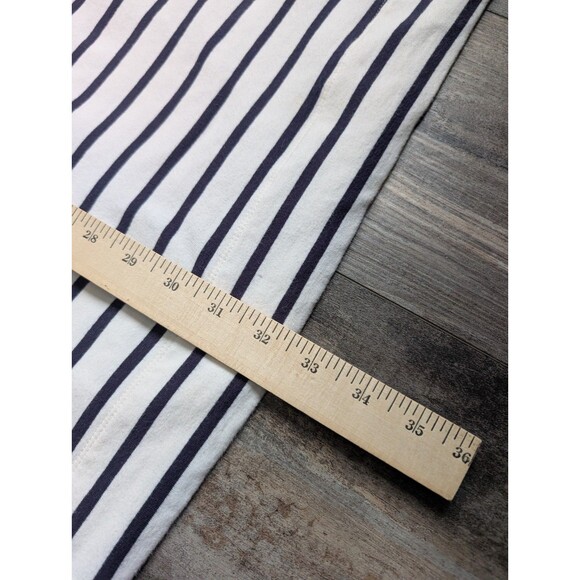 Lilly Pulitzer Women’s Skipper White Navy Coastal Stripe Dress Pockets M $158 - Picture 3 of 5